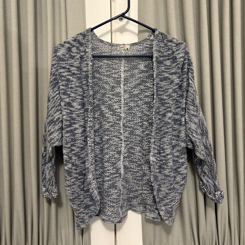 Blue and White Cardigan
